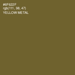 #6F622F - Yellow Metal Color Image